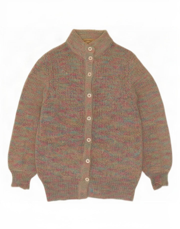 Peter Hahn Womens Cardigan Sweater UK 10 Small Multicoloured Classic