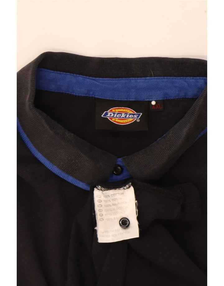 Dickies Mens Polo Shirt 2XL Black Cotton