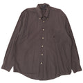 Nautica Mens Shirt XL Grey Gingham Cotton