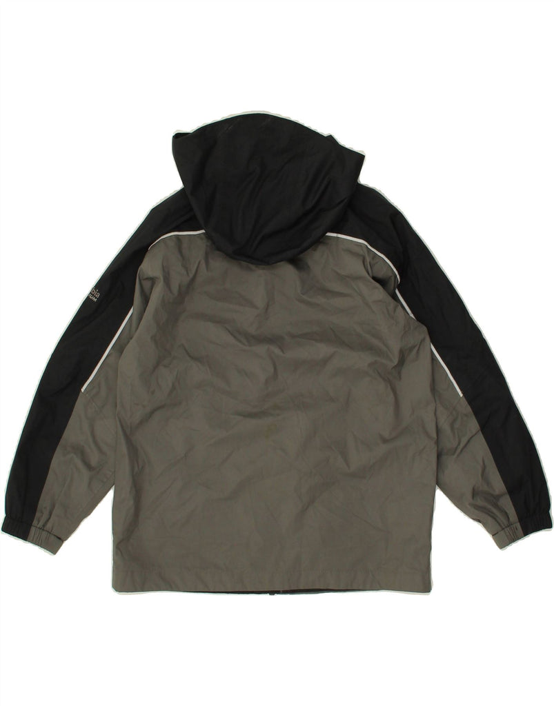 COLUMBIA Boys Titanium Hooded Rain Jacket 7-8 Years Grey Colourblock | Vintage Columbia | Thrift | Second-Hand Columbia | Used Clothing | Messina Hembry 