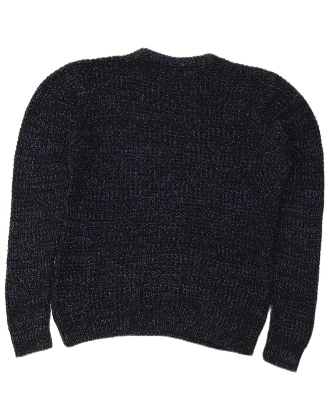 Cos Mens Crew Neck Jumper Sweater Small Navy Blue Flecked Cotton