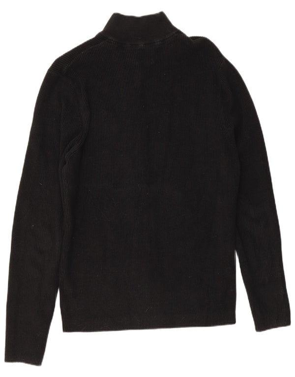 Jack & Jones Mens Cardigan Sweater XL Black Cotton