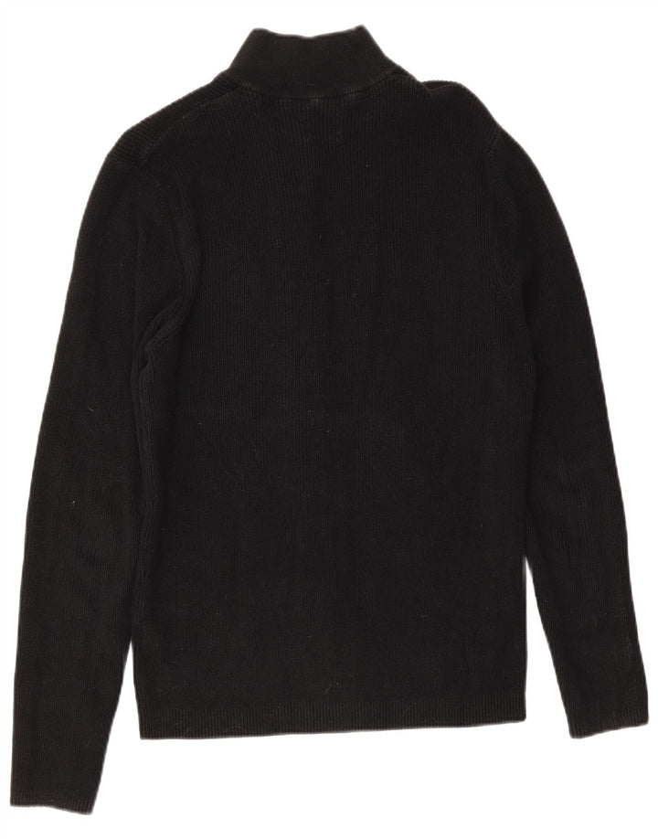 Jack & Jones Mens Cardigan Sweater XL Black Cotton