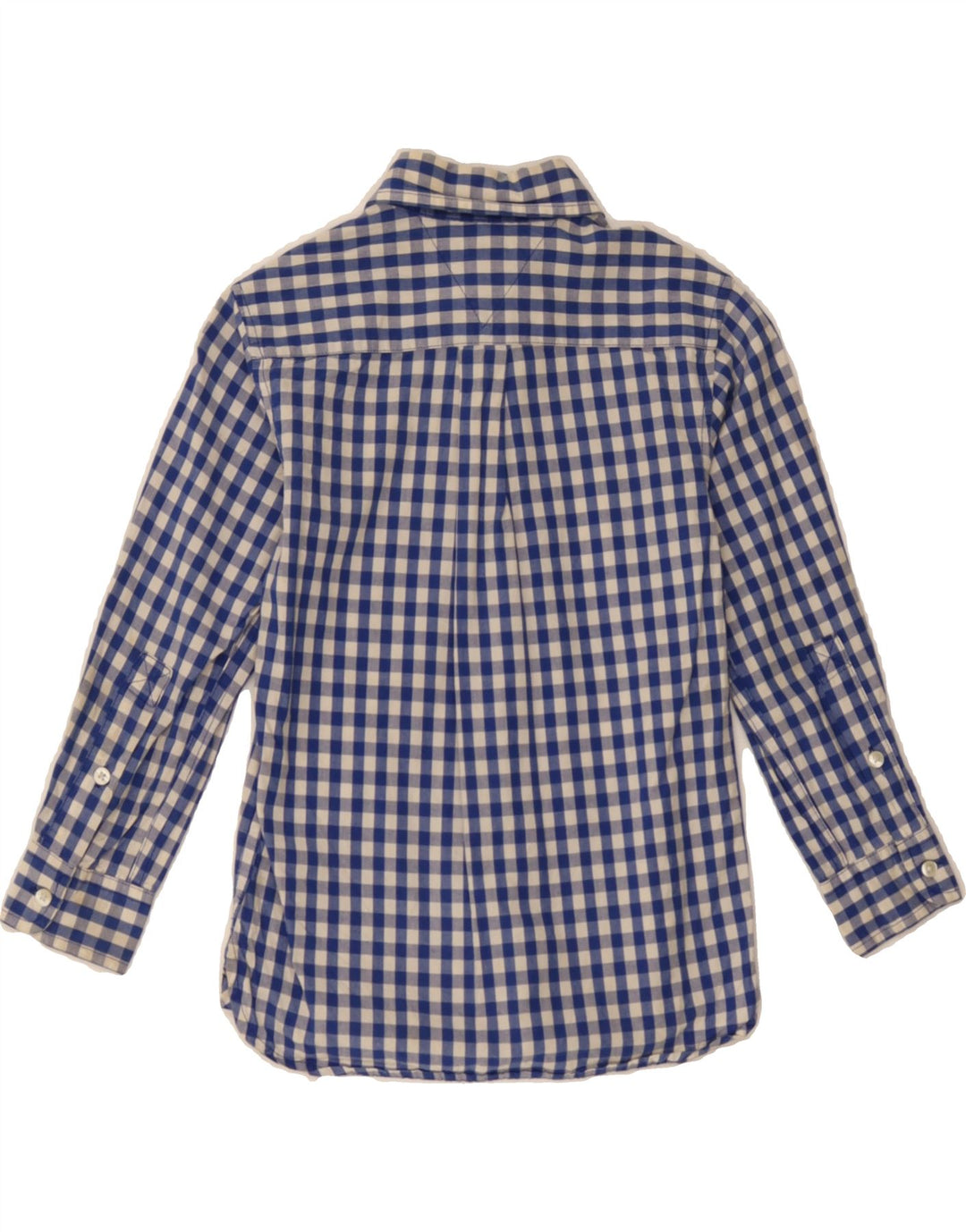 TOMMY HILFIGER Boys Shirt 4-5 Years XS  Blue Gingham Cotton Vintage Tommy Hilfiger and Second-Hand Tommy Hilfiger from Messina Hembry 