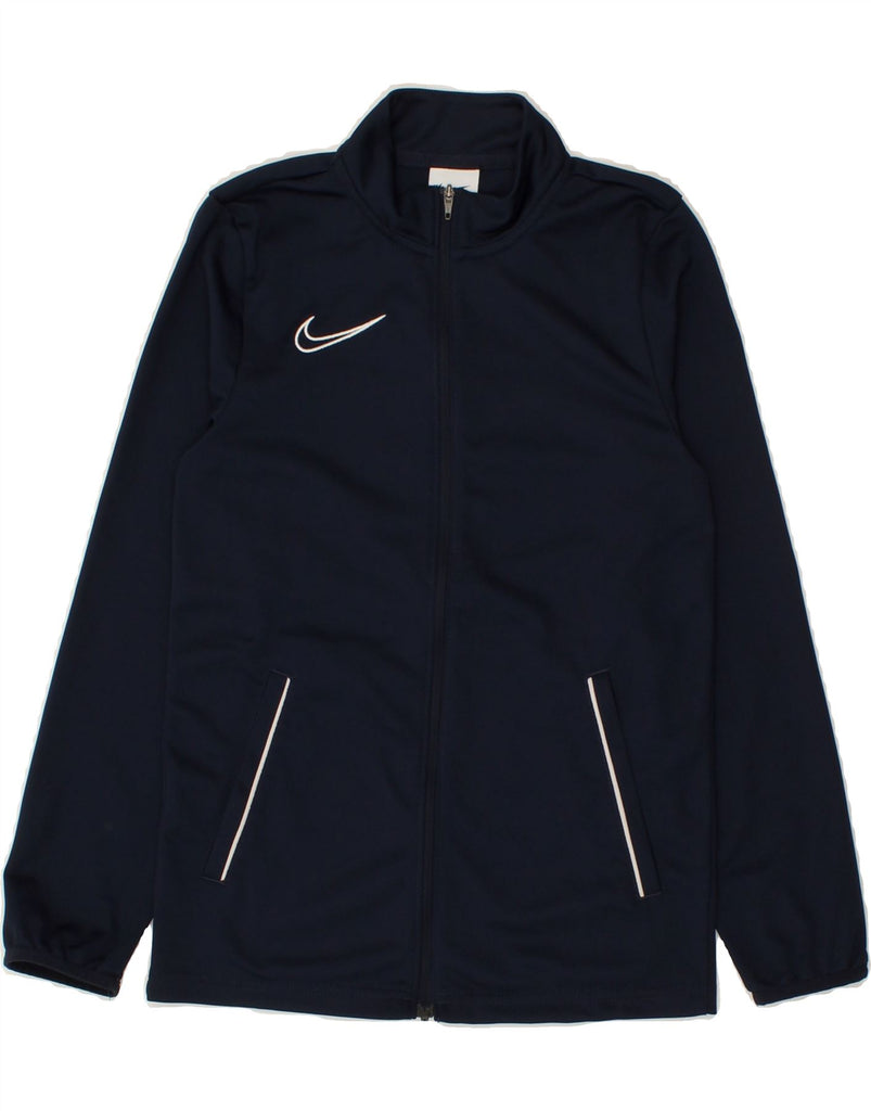 NIKE Boys Dri Fit Tracksuit Top Jacket 10-11 Years Medium Navy Blue | Vintage Nike | Thrift | Second-Hand Nike | Used Clothing | Messina Hembry 