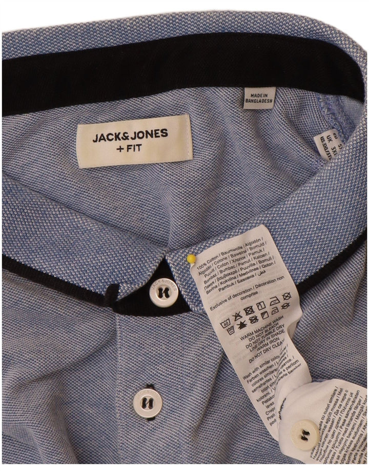 Jack & Jones Mens Polo Shirt 3XL Blue Cotton