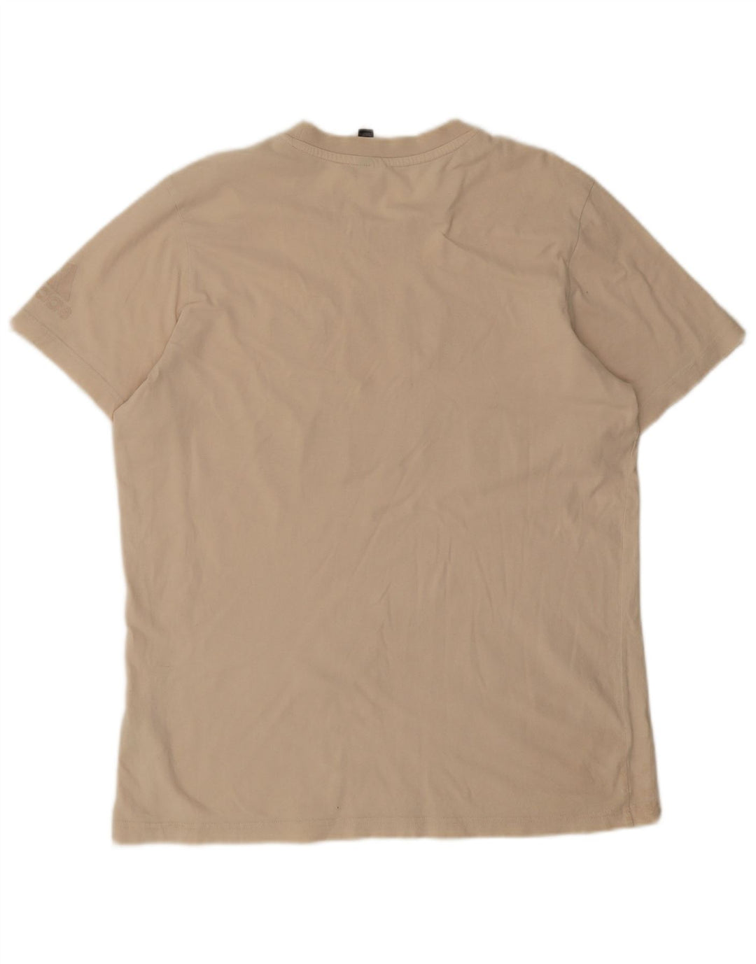 Adidas Mens Graphic T-Shirt Top Large Beige