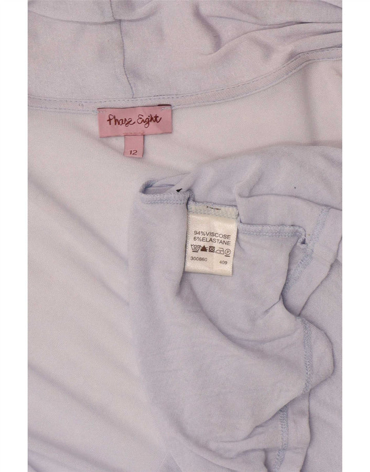 Phase Eight Womens Longline Cardigan Top UK 12 Medium Blue Viscose