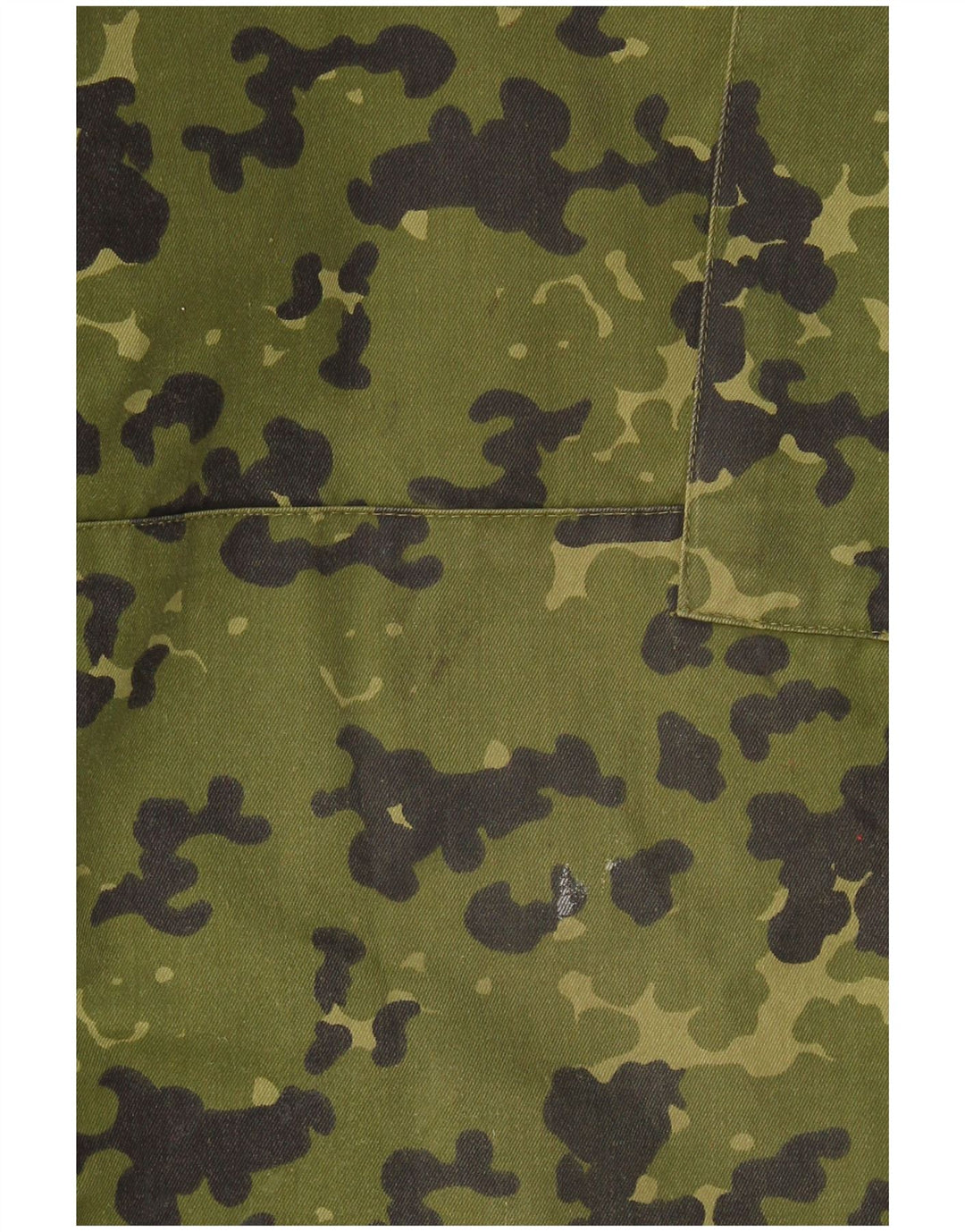 Vintage Mens Straight Cargo Trousers W34 L32 Khaki Camouflage Polyester