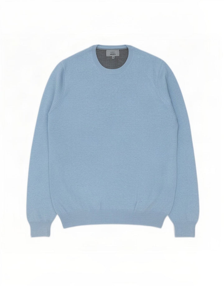 Marks & Spencer Mens Regular Fit Crew Neck Jumper Sweater Medium Blue