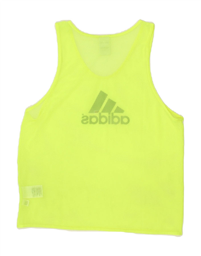 ADIDAS Mens Graphic Vest Top Small Green Polyester | Vintage Adidas | Thrift | Second-Hand Adidas | Used Clothing | Messina Hembry 