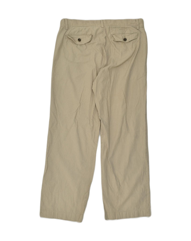 BANANA REPUBLIC Mens Straight Chino Trousers W33 L30  Beige Striped Cotton | Vintage Banana Republic | Thrift | Second-Hand Banana Republic | Used Clothing | Messina Hembry 