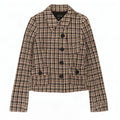 Zara Womens 5 Button Blazer Jacket UK 12 Medium Multicoloured Check