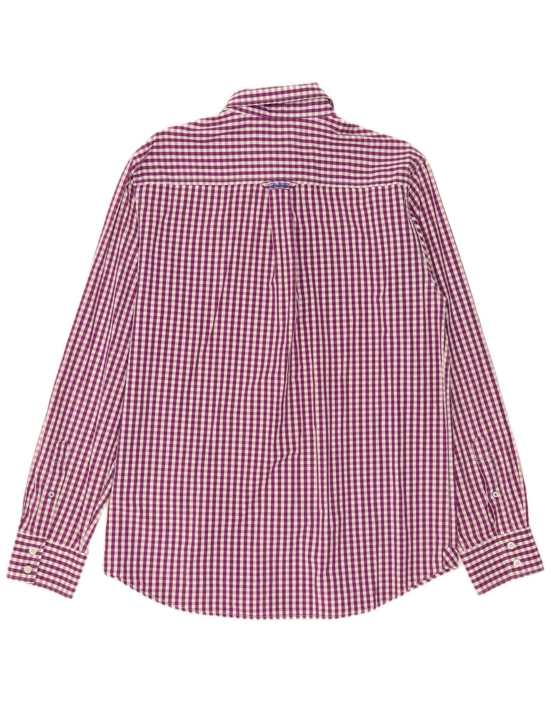 Crew Clothing Mens Shirt Large Purple Gingham Cotton
