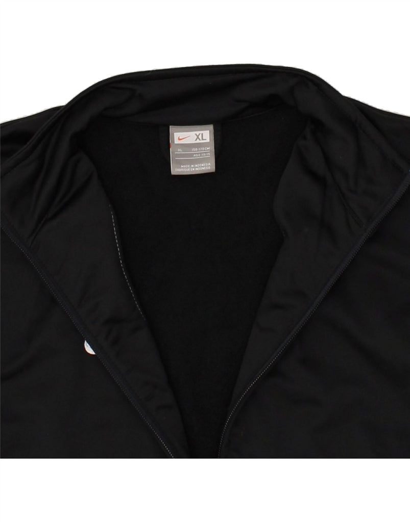 NIKE Boys Tracksuit Top Jacket 13-14 Years XL Grey Colourblock Polyester | Vintage Nike | Thrift | Second-Hand Nike | Used Clothing | Messina Hembry 