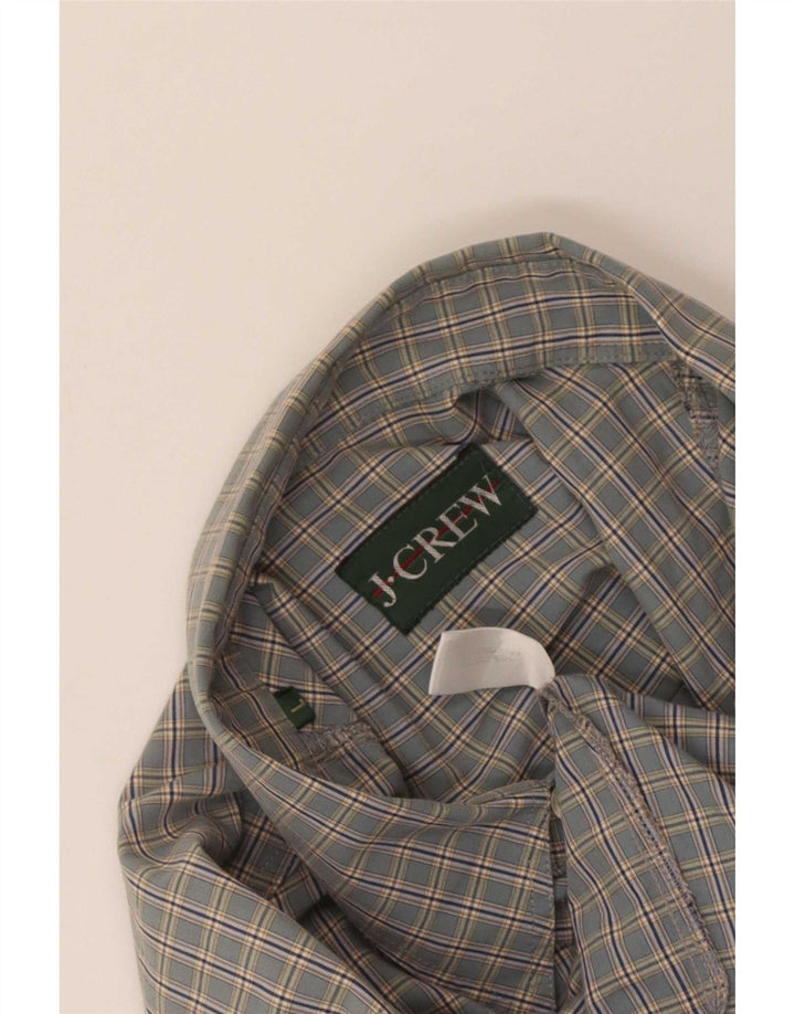J. Crew Mens Shirt Large Blue Check Cotton