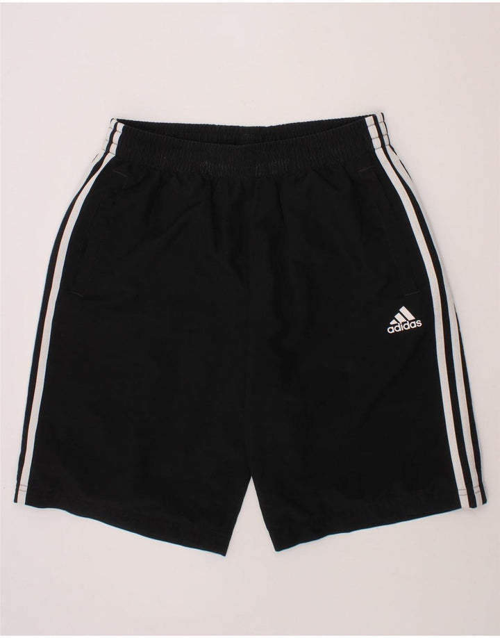 ADIDAS Boys Sport Shorts 15-16 Years  Black Polyester Vintage Adidas and Second-Hand Adidas from Messina Hembry 
