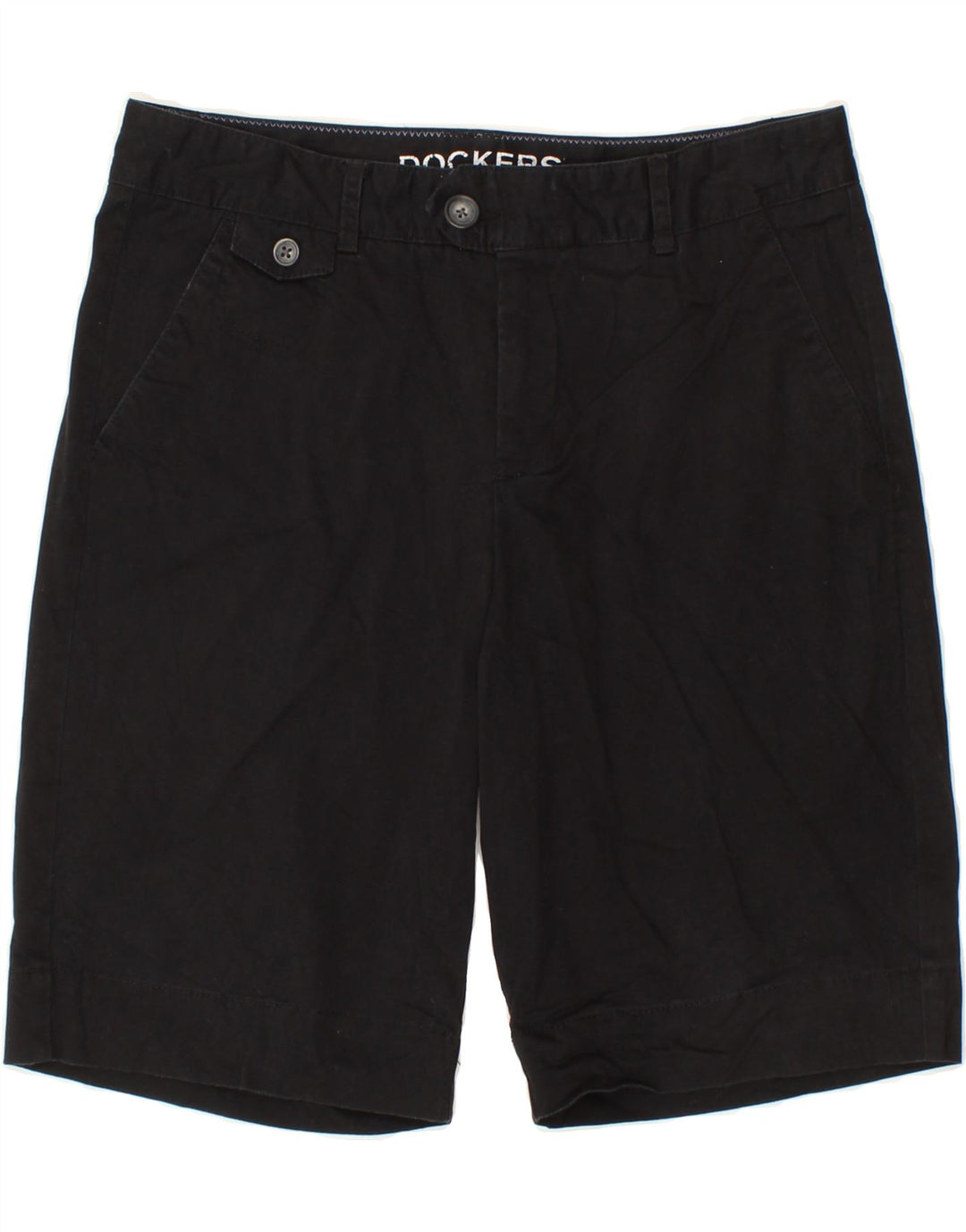 DOCKERS Womens Chino Shorts US 10 Large W32  Black Cotton Vintage Dockers and Second-Hand Dockers from Messina Hembry 