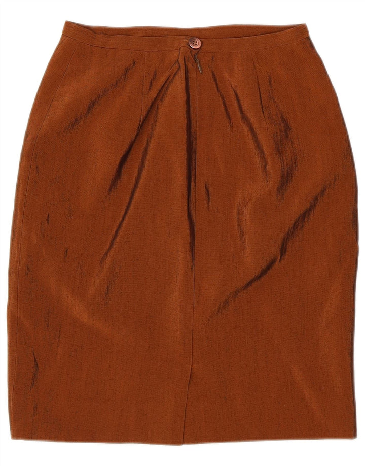 Erreuno Womens 1 Button 2 Piece Skirt Set IT 42 Medium W26 Brown Acetate