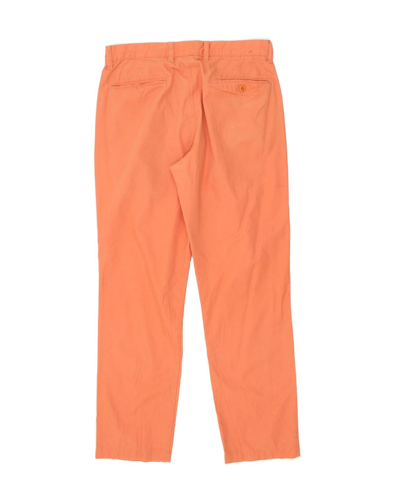 J. CREW Mens Straight Chino Trousers W30 L30 Orange Cotton | Vintage J. Crew | Thrift | Second-Hand J. Crew | Used Clothing | Messina Hembry 