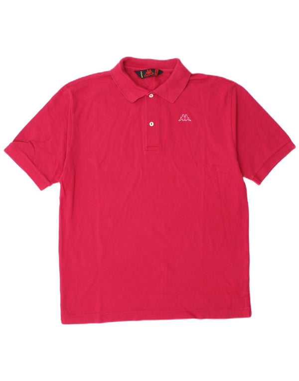 KAPPA Mens Polo Shirt Medium Pink Cotton