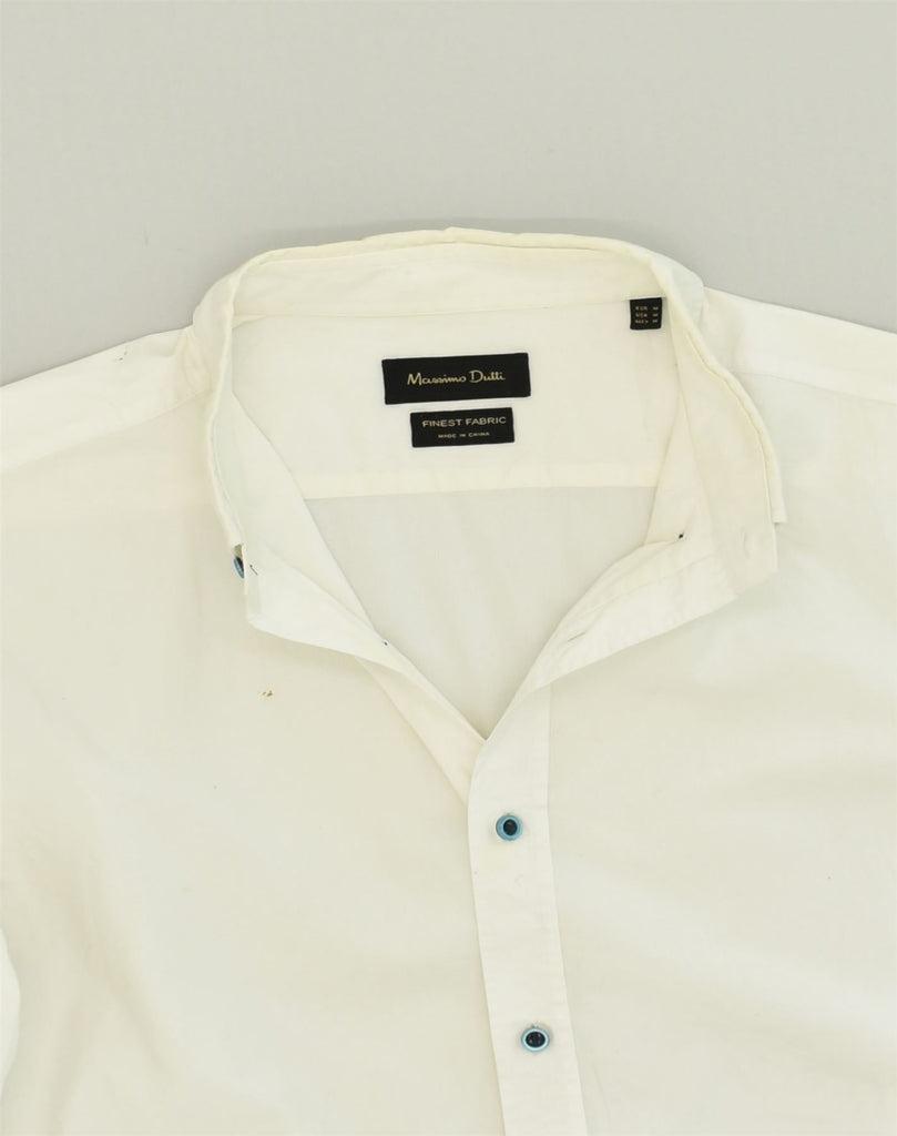 MASSIMO DUTTI Mens Shirt Medium White Cotton | Vintage Massimo Dutti | Thrift | Second-Hand Massimo Dutti | Used Clothing | Messina Hembry 