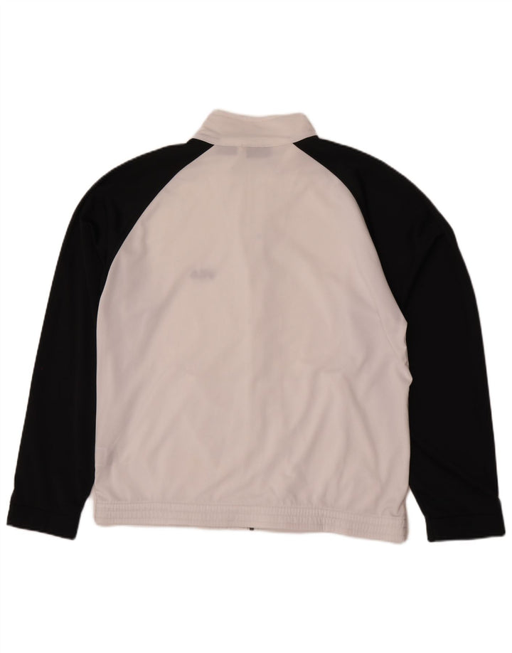 Fila Mens Tracksuit Top Jacket Medium White Colourblock Polyester