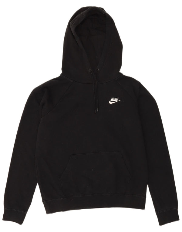 Nike Mens Hoodie Jumper Small Black Cotton