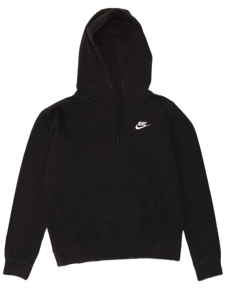 Nike Mens Hoodie Jumper Small Black Cotton