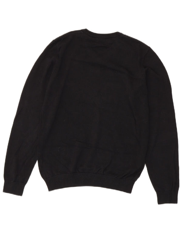 Marks & Spencer Boys V-Neck Jumper Sweater 12-13 Years Black Cotton