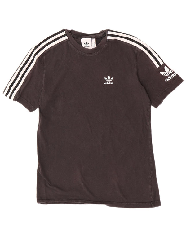 Adidas Mens Short Sleeve T-Shirt Top XS Black Cotton Sports