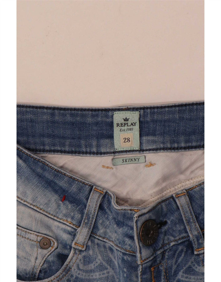 Replay Womens Skinny Jeans W28 L30 Blue