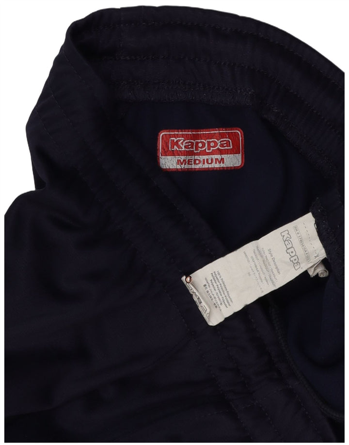 KAPPA Mens Tracksuit Trousers Joggers Medium Navy Blue Polyester