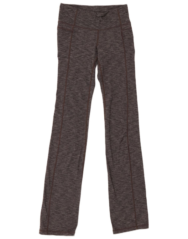 ATHLETA Womens Leggings UK 8 Small  Grey Flecked Nylon