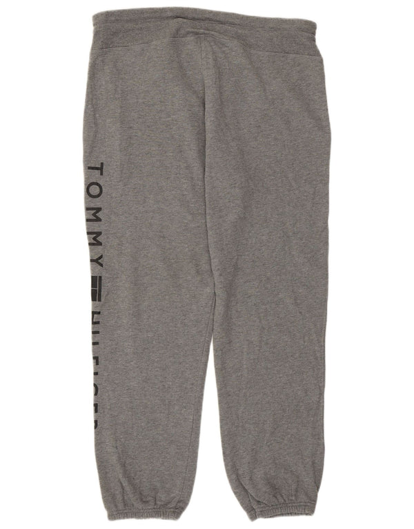 Tommy Hilfiger Womens Tracksuit Trousers Joggers UK 18 XL Grey Cotton