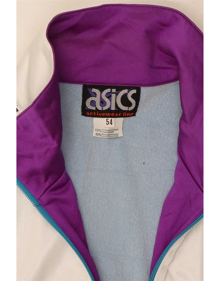 Asics Mens Graphic Tracksuit Top Jacket IT 54 XL Multicoloured Colourblock