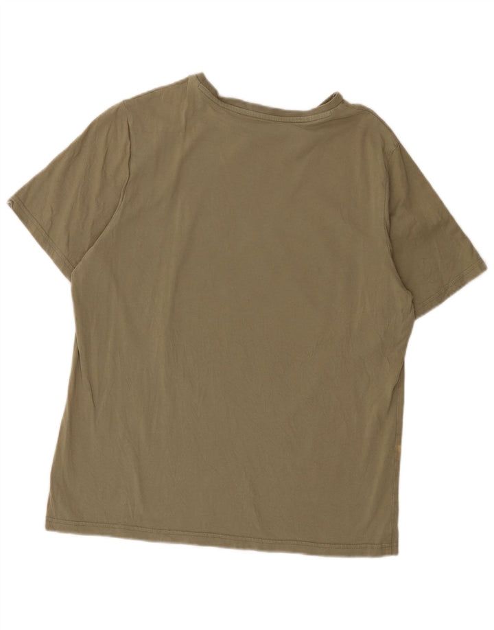 PUMA Mens Graphic T-Shirt Top Large Khaki