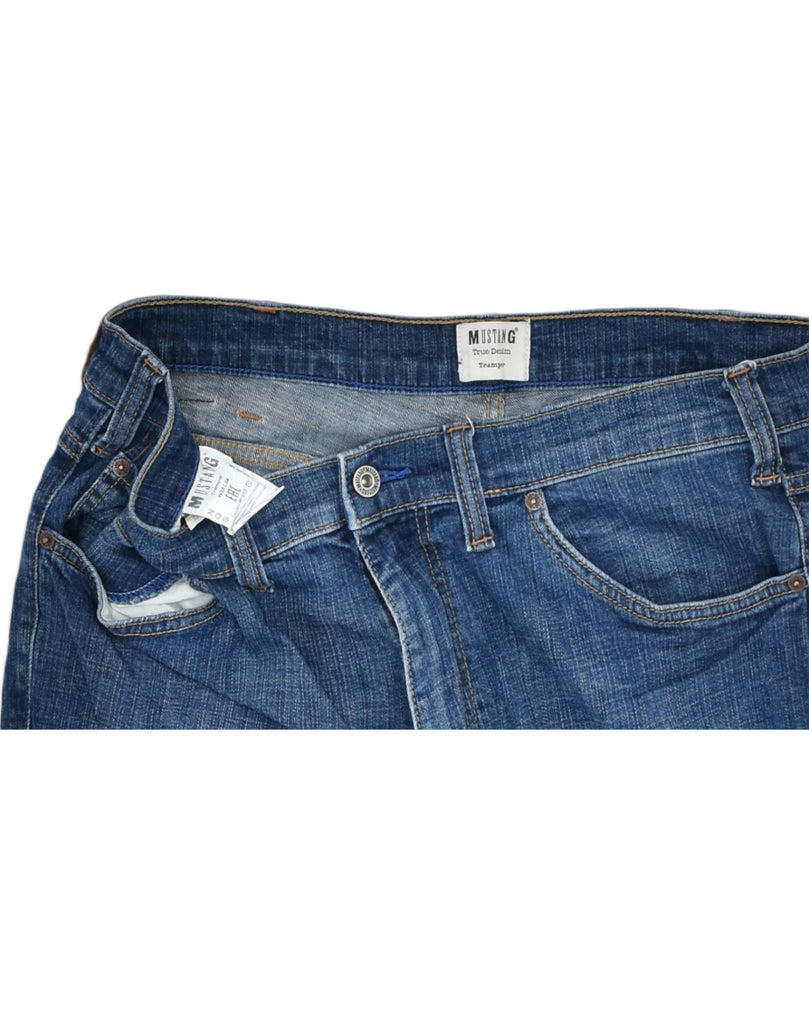 MUSTANG Mens Slim Jeans W38 L34 Blue Cotton Classic | Vintage | Thrift | Second-Hand | Used Clothing | Messina Hembry 