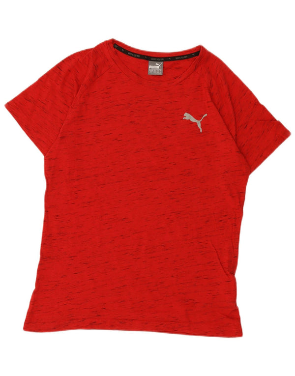 Puma Mens T-Shirt Top Medium Red Flecked Cotton