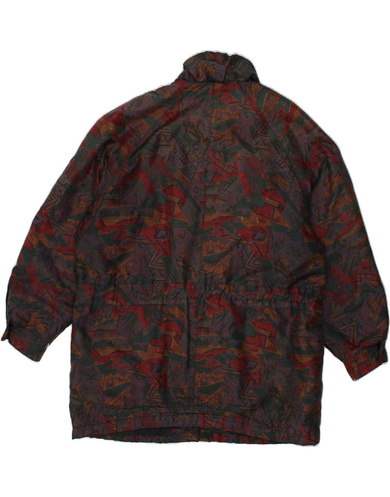 YESSICA Womens Abstract Pattern Windbreaker Coat UK 18 XL Multicoloured | Vintage Yessica | Thrift | Second-Hand Yessica | Used Clothing | Messina Hembry 