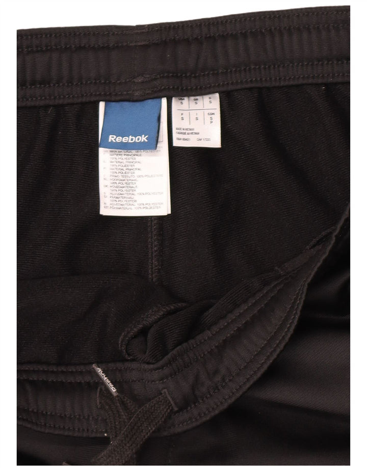 Reebok Mens Tracksuit Trousers Small  Black Polyester