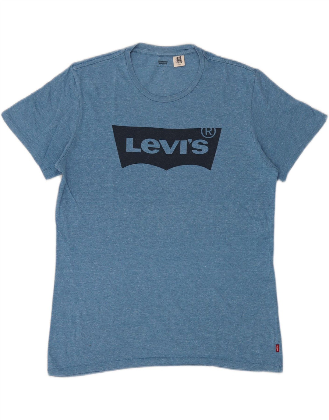 Levi's Mens Graphic T-Shirt Top Small Blue Flecked