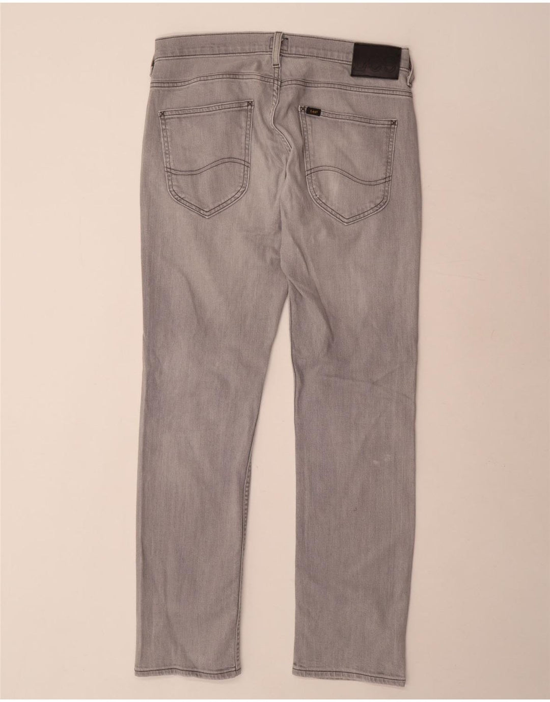 LEE Mens Powell Slim Jeans W33 L32 Grey Cotton