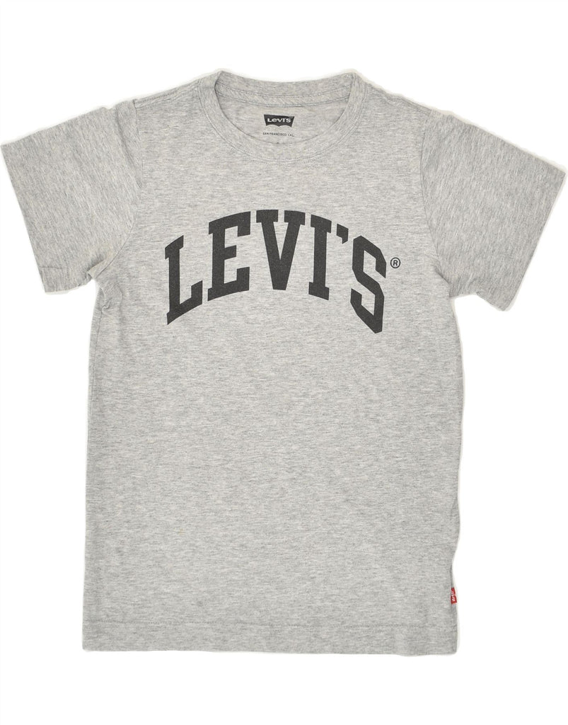 LEVI'S Boys Graphic T-Shirt Top 8-9 Years Large Grey Cotton | Vintage Levi's | Thrift | Second-Hand Levi's | Used Clothing | Messina Hembry 