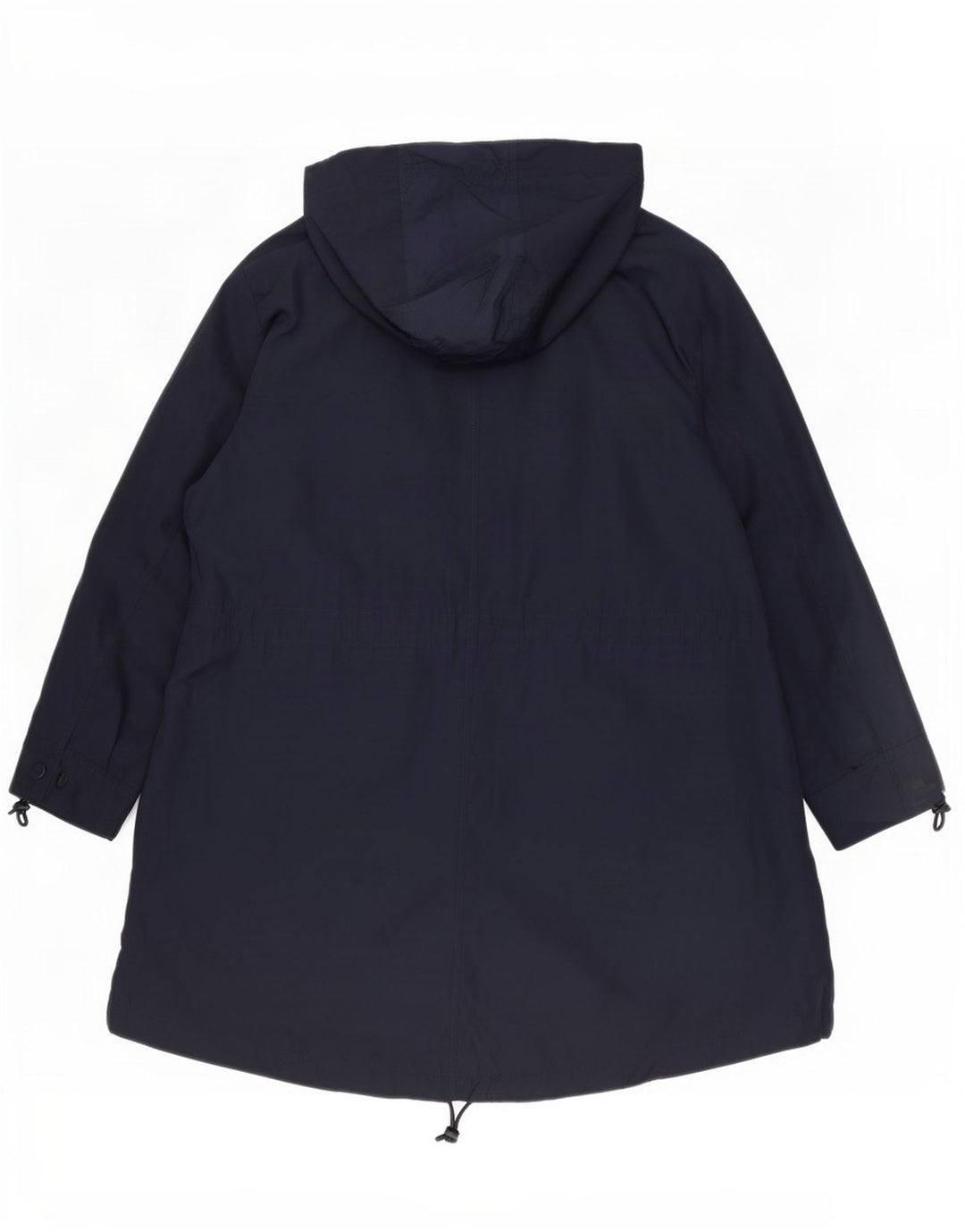 Marks & Spencer Womens Hooded Parka Jacket UK 22 3XL Navy Blue Polyester
