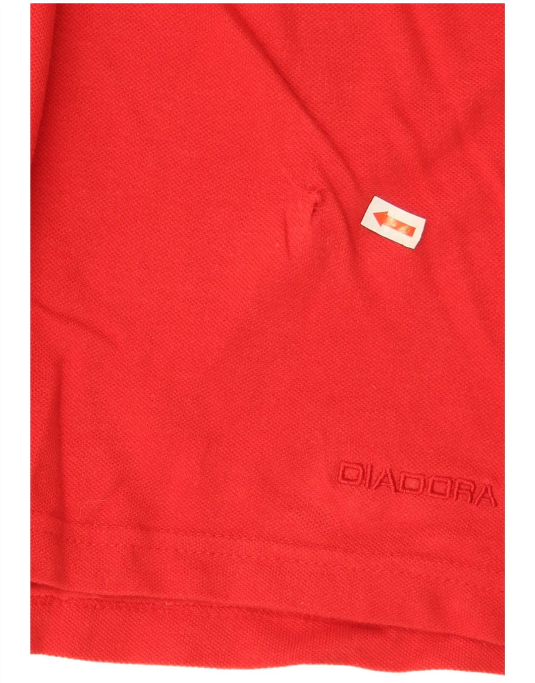 Diadora Mens Polo Shirt 2XL Red Cotton
