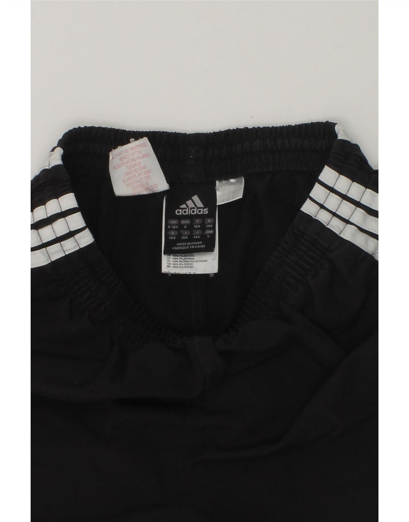 ADIDAS Boys Sport Shorts 9-10 Years Black Colourblock Polyester | Vintage Adidas | Thrift | Second-Hand Adidas | Used Clothing | Messina Hembry 