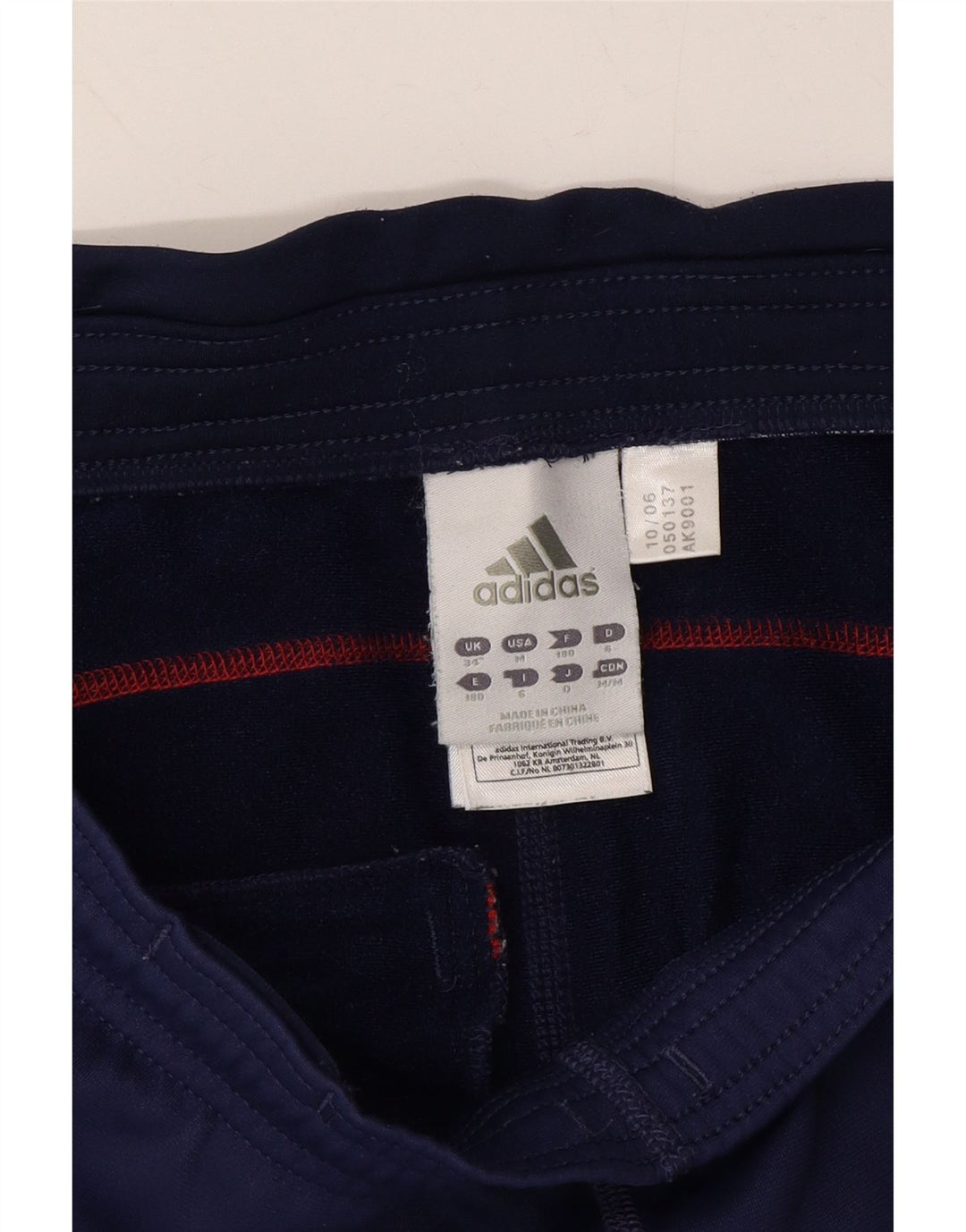 ADIDAS Mens Tracksuit Trousers Large  Navy Blue Polyester Vintage Adidas and Second-Hand Adidas from Messina Hembry 