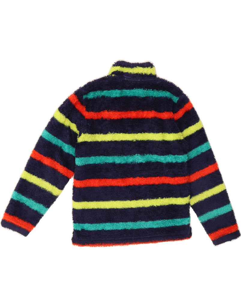 MOUNTAIN WAREHOUSE Girls Fleece Jumper 7-8 Years Navy Blue Striped Vintage Mountain Warehouse and Second-Hand Mountain Warehouse from Messina Hembry 