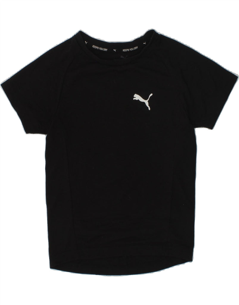 PUMA Boys T-Shirt Top 4-5 Years Black | Vintage Puma | Thrift | Second-Hand Puma | Used Clothing | Messina Hembry 